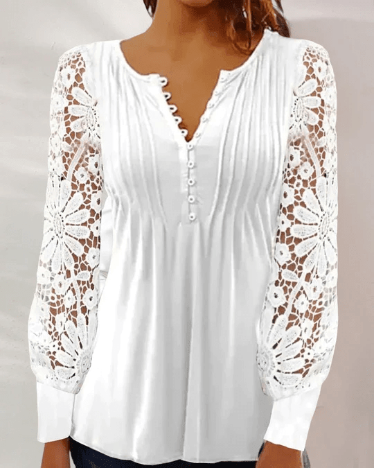 Jeanne - Elegante Bluse mit langen Ärmeln