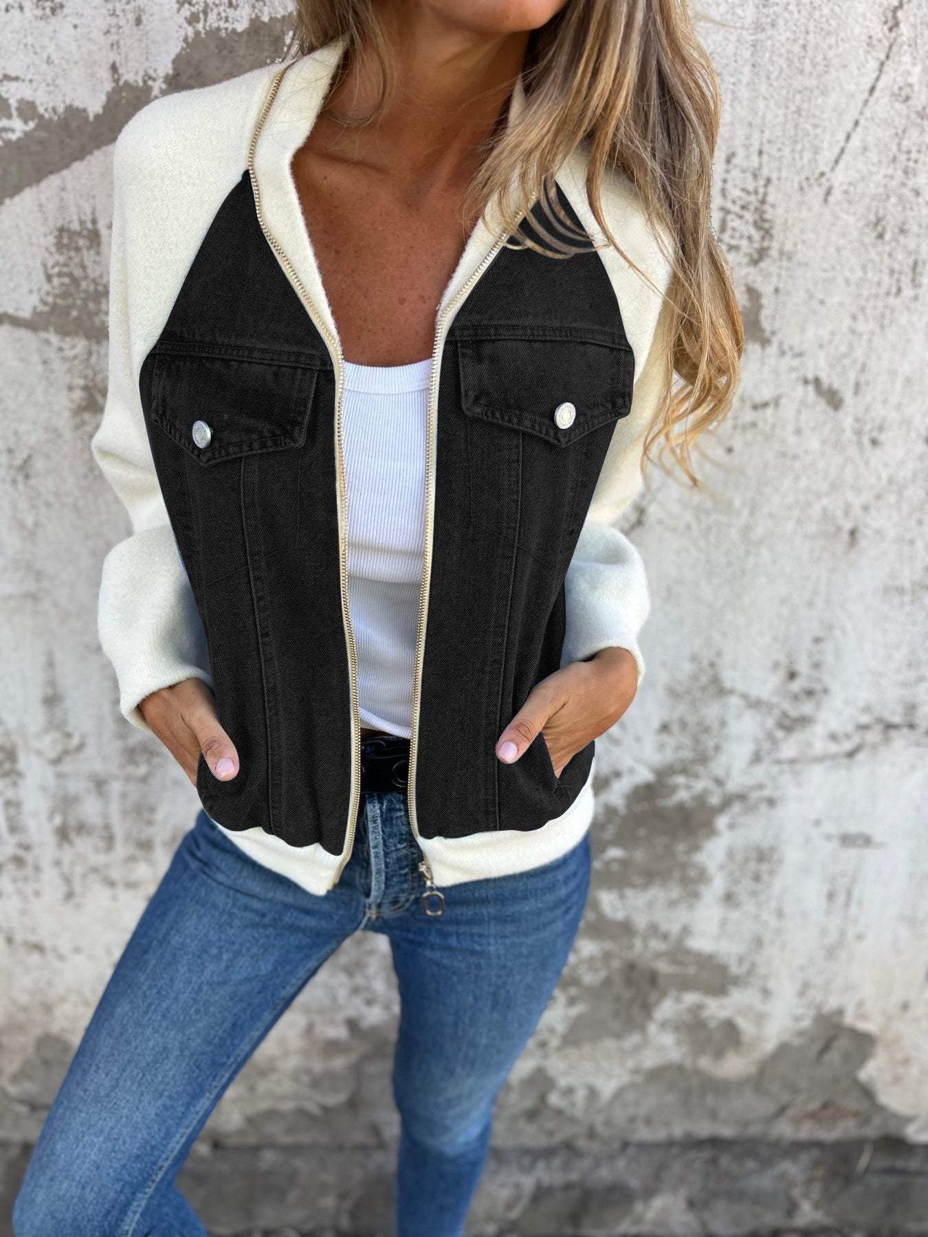 Henrietta - Moderne Jacke mit Jeansstoff