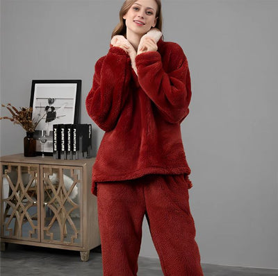 Fluffy Night Fleece - Pyjama Set für Damen