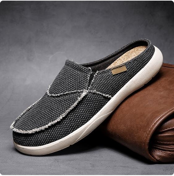 Vance | Bequemer Denim-Slipper für Männer