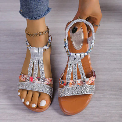 Dorcas - Strass-Sandalen